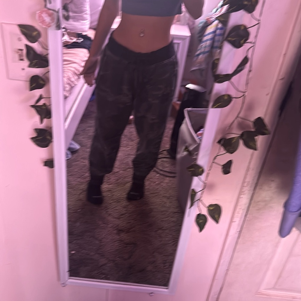 Gray camo sweats